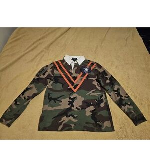 Polo Ralph Lauren Boys Long Sleeve Polo Camouflage SZ XL 18-20 RARE $40obo